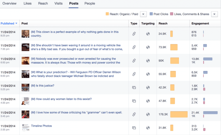 Facebook Analytics Screenshot