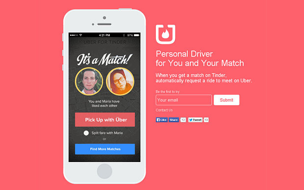 Uber for tinder Uber for tinder