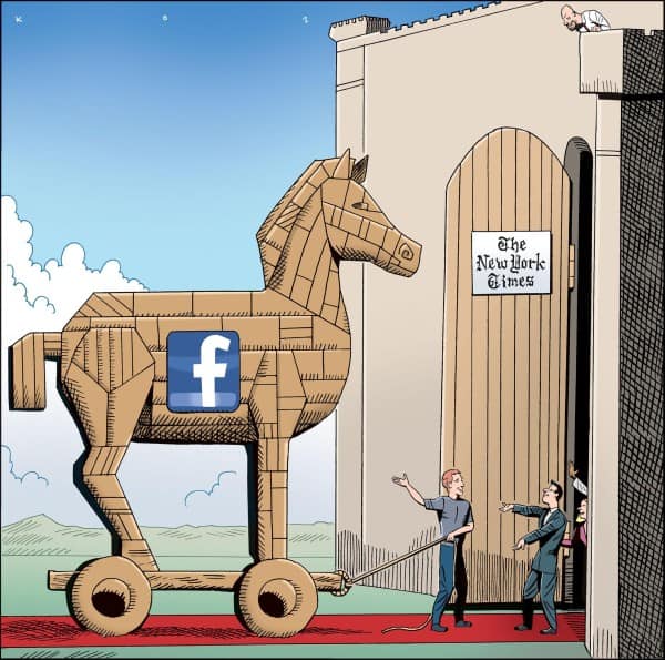 Facebook & Trojan Horse Comic