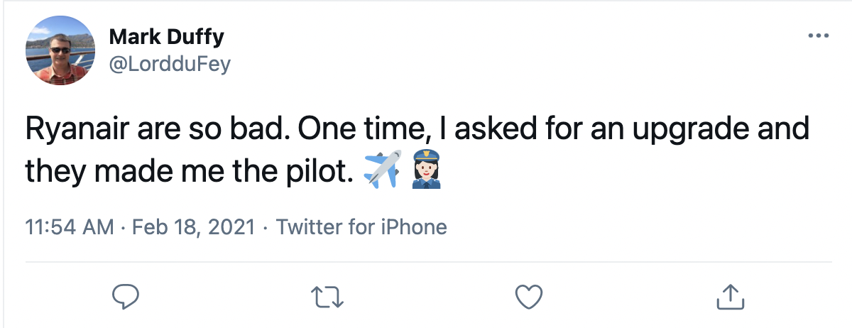 Sentiment Analysis Ryanair tweet