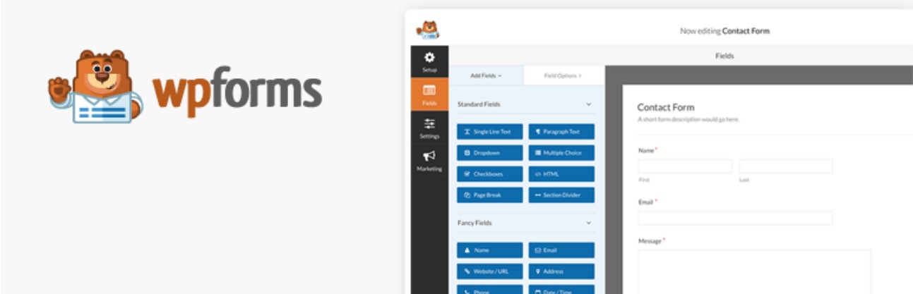 wp forms Best Free WordPress Plugins