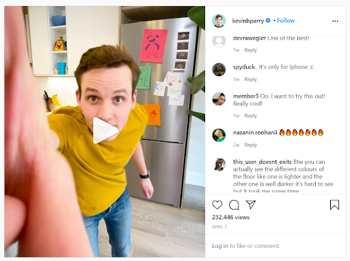 Influencer Marketing Example: Kevin Parry Collaborated with VideoLeap Software