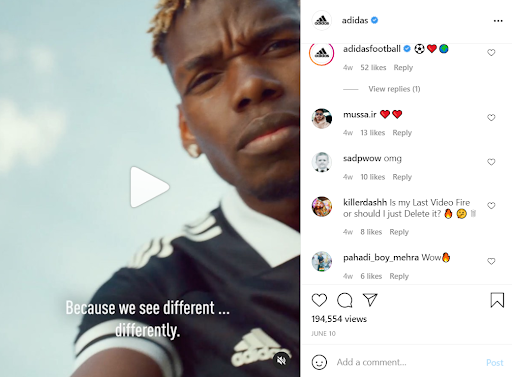 Instagram Product Promotions: With captions, the video became more meaningful and easier to understand for viewers even without sound.