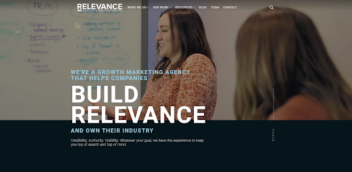 Brands Customer Journey: Relevance Home Page