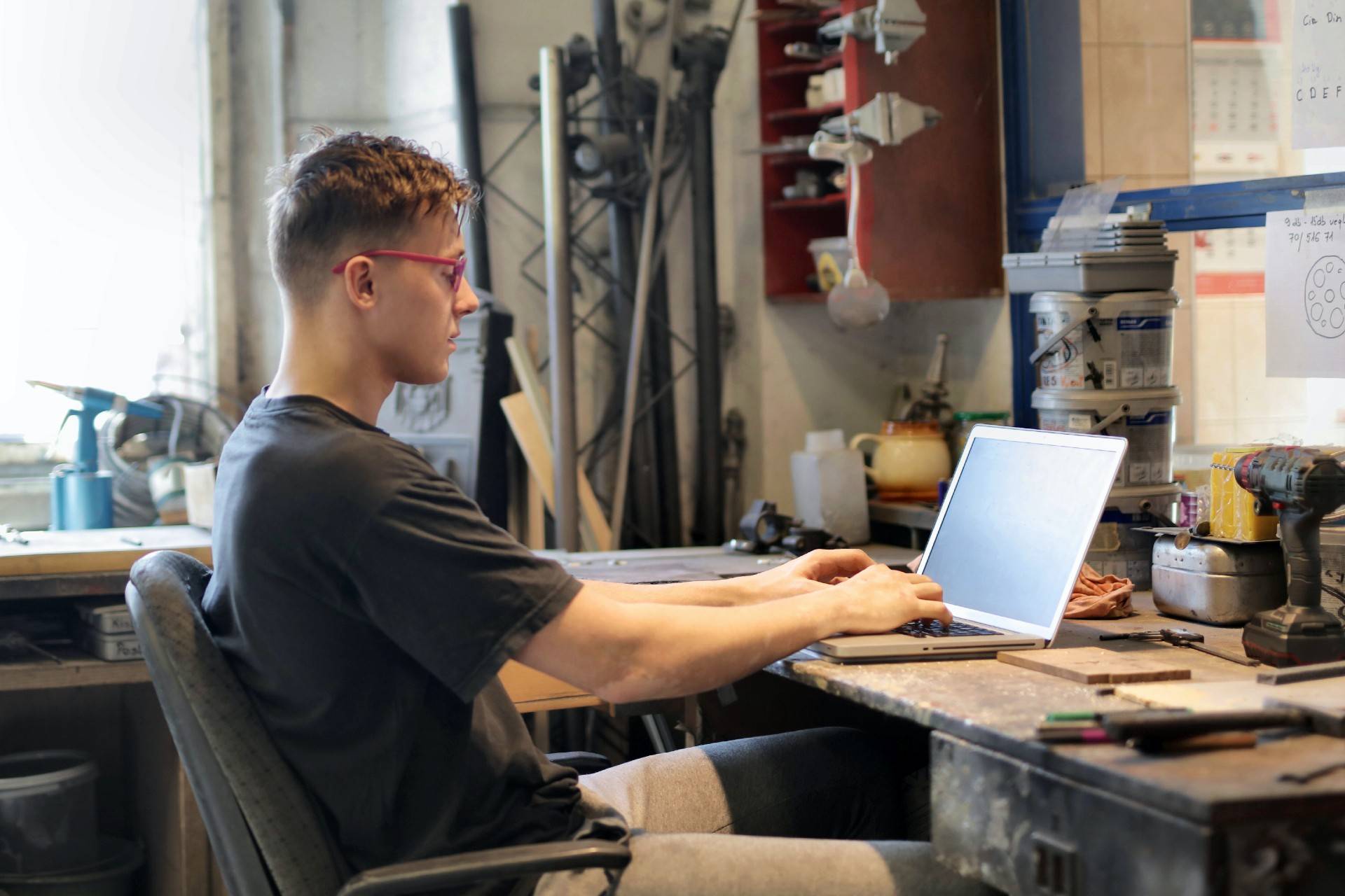 Computer Repair Shop Workbench