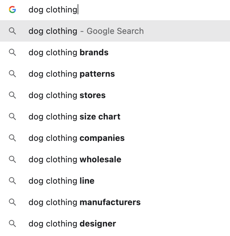 Dog clothing search results for What is SEO marketing for beginners? 