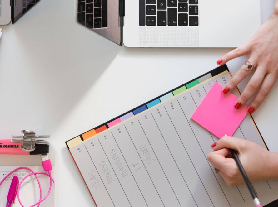 Marketer planning and learning what an SEO strategy includes