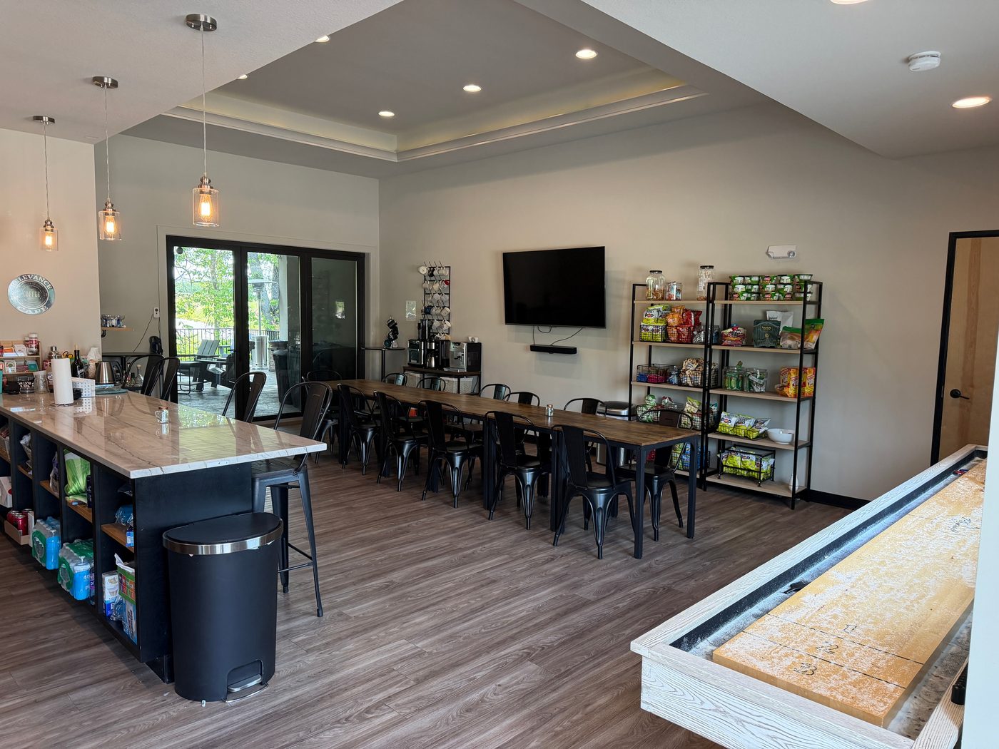Café and common area at Common Good Coworking